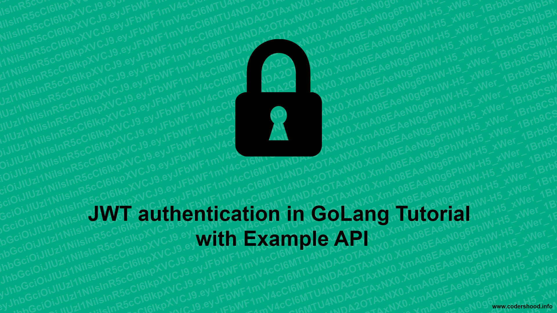JWT authentication in GoLang Tutorial with Example API Bannner